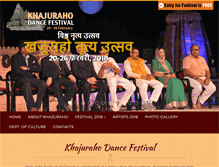 Tablet Screenshot of khajurahodancefestival.com